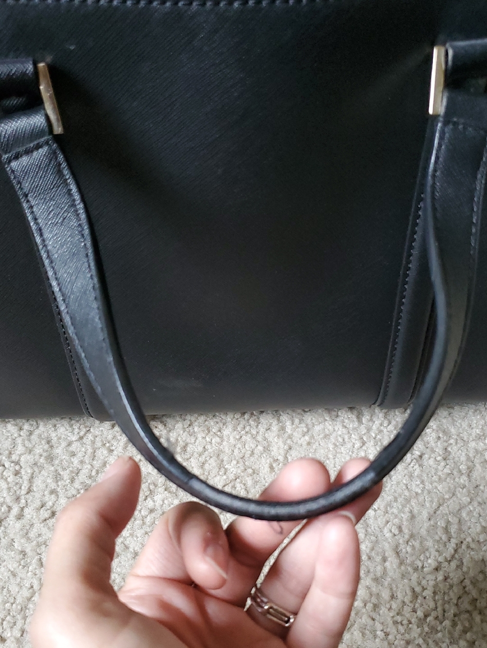 *Wounded Bird Project Bag* Kate Spade Newbury Lane Leather Tote Handbag - Picture 6 of 7